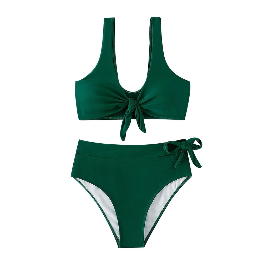 asntrgd Swim Suits for Women 2024 Tie Front One Piece Lap Bathing Suit Lace Up Swimwear Sport High Cut Swimming Swimsuits