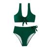 asntrgd Swim Suits for Women 2024 Tie Front One Piece Lap Bathing Suit Lace Up Swimwear Sport High Cut Swimming Swimsuits view 1