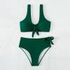 asntrgd Swim Suits for Women 2024 Tie Front One Piece Lap Bathing Suit Lace Up Swimwear Sport High Cut Swimming Swimsuits view 4