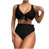 asntrgd Swim Suits for Women 2024 Tie Front One Piece Lap Bathing Suit Lace Up Swimwear Sport High Cut Swimming Swimsuits view 2
