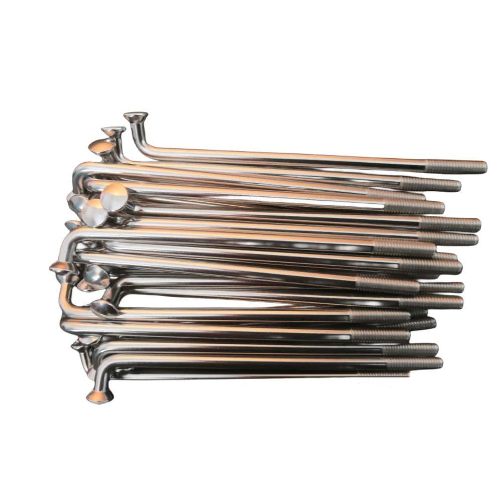 8 Gauge 304 Stainless Steel Electric Bicycle Spokes and Nipples 8G Silver Color E-Bike Spokes of Bag of 36 PCS Dia. About 4.0MM (90MM)