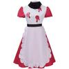 Cos-Animefly Adult Cosplay Costume Unisex Dress Apron with Gloves Uniform Set for Women Men Halloween Party Outfit view 1