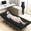 FKSTHG Portable Adult Camping Bed with Mattress,28" Wide Heavy Duty Folding Bed,Suitable for Outdoor Travelling,Camping,Home Office Napping,Maximum Load Capacity 440LB (Plush Cotton Cushion, Black) view 3