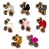 jweemax Cold Weather Hat and Scarf Set with Pompom, Winter Beanie Hat and Scarves Bundle with Cute Pom Pom, Rose, Children Size view 4