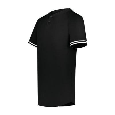 Augusta Sportswear Boy's Cutter+ Henley Jersey Black/White L
