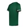 Augusta Sportswear Boy's Cutter+ Henley Jersey Dark Green/White XL view 1
