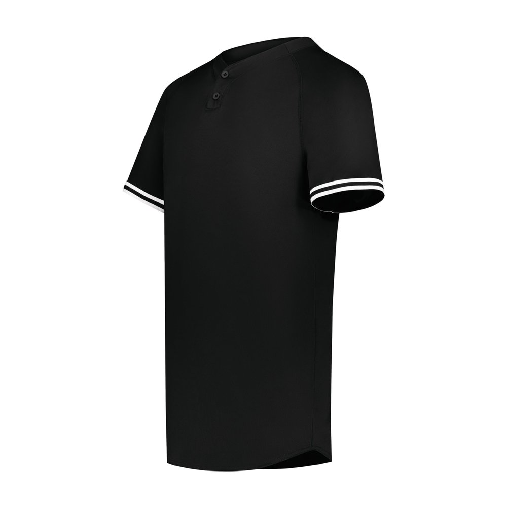 Augusta Sportswear Boy's Cutter+ Henley Jersey Black/White M