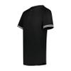 Augusta Sportswear Boy's Cutter+ Henley Jersey Black/White M view 1