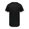 Augusta Sportswear Boy's Cutter+ Henley Jersey Black/White M view 3