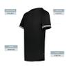 Augusta Sportswear Boy's Cutter+ Henley Jersey Black/White M view 4