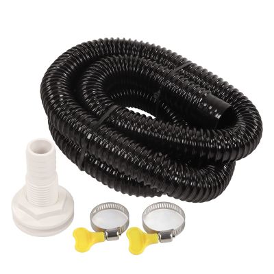 Bilge Pump Installation Kit Bilge Pump Hose 1-1/8-Inch Dia 6.6ft Long Plumbing Kit Flexible PVC Hose Marine Bilge Pump Plumbing Kit 2 Clamp Boat Bilge Water Pump Kit