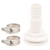 Bilge Pump Installation Kit Bilge Pump Hose 1-1/8-Inch Dia 6.6ft Long Plumbing Kit Flexible PVC Hose Marine Bilge Pump Plumbing Kit 2 Clamp Boat Bilge Water Pump Kit view 2