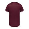 Augusta Sportswear Boy's Cutter+ Henley Jersey Maroon/White S view 3