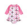 MERSARIPHY Toddler Baby Girl One-Piece Swimsuit Long Sleeve Swimsuit Girls Bathing Suit Rash Guard (5-6T,Red-d) view 1