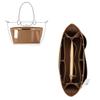 ZTUJO Purse Organizer Insert For Handbags, Silky Bag Organizer With 2 Zippers For Speedy Neverful Tote and More (Brown, X-Small) view 1
