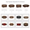 ZTUJO Purse Organizer Insert For Handbags, Silky Bag Organizer With 2 Zippers For Speedy Neverful Tote and More (Brown, X-Small) view 2