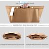 ZTUJO Purse Organizer Insert For Handbags, Silky Bag Organizer With 2 Zippers For Speedy Neverful Tote and More (Brown, X-Small) view 3