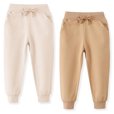 ACESTAR Boys Cotton Jogger Pants Drawstring Elastic Waist Sweatpants