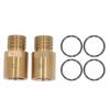 MUNEFE 1 Pair Bike Pedal Extender, Steel 20mm ld Extended Pedal Spacer, Extended Pedal Spacer for 9/16 in Threaded Pedals Bike view 1