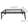 NDNCZDHC Outdoor Folding Table Iron Portable Camping Table Mini BBQ Table for Camping Picnic BBQ, 21.7x11.8x7.1in view 2