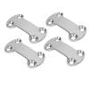 PerGar Marine Pad Eye Plate, Ceiling Hooks Pad Eyes Plate Marine Hardware Hooks, 4Pcs Marine Pad Eye Plate 25mm 304 Stainless Steel Belt Cam Buckle Plate 5.8mm Holes for Sailing, normal, popular view 1