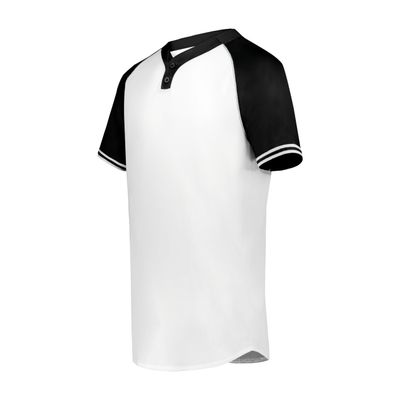 Augusta Sportswear Boy's Cutter+ Henley Jersey White/Black S