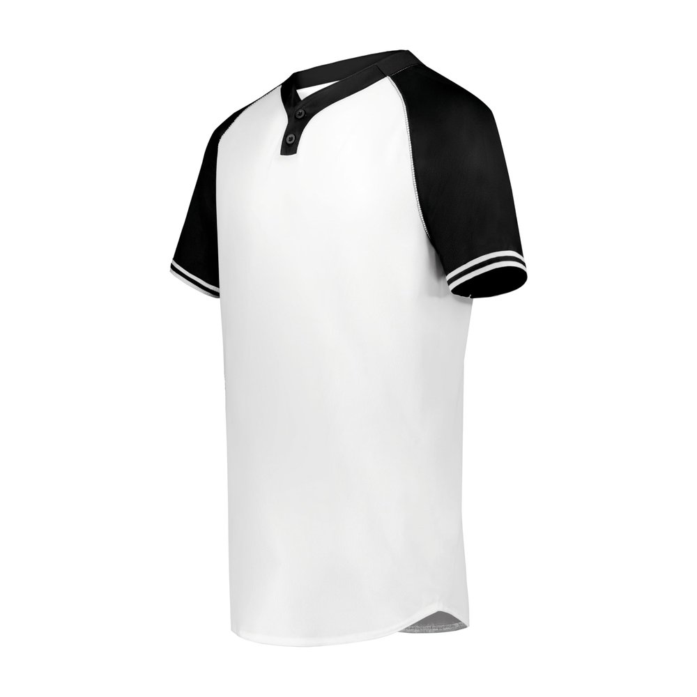 Augusta Sportswear Boy's Cutter+ Henley Jersey White/Black S
