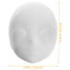 Vaguelly 4pcs Diy Blank Masks White Masquerade Masks for Adults for Cosplay Costume Parties Weddings and Crafting Projects view 2