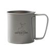 Captain Stag UH-4502 Outdoor Cup, Mug, Tumbler, Single Mug, 10.1 fl oz (300 ml), Folding Handle, Lightweight, Titanium, Made in Japan, Made in Japan view 1