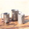 Captain Stag UH-4502 Outdoor Cup, Mug, Tumbler, Single Mug, 10.1 fl oz (300 ml), Folding Handle, Lightweight, Titanium, Made in Japan, Made in Japan view 4