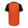 Augusta Sportswear Boy's Cutter+ Henley Jersey Orange/Black L view 3