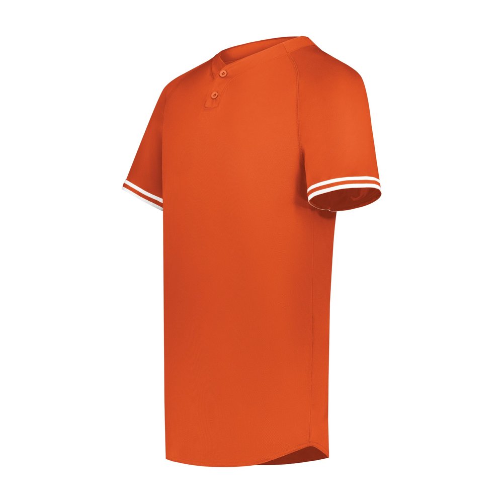 Augusta Sportswear Boy's Cutter+ Henley Jersey Orange/White L