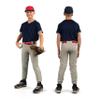 Augusta Sportswear Boy's Cutter+ Henley Jersey Orange/White L view 2