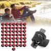 NDNCZDHC 50PCS Fishing Rods Belt Nylon Fishing Pole Straps Portable Fishing Rod Holder Strap 9.6in Fishing Belt for Outdoor Fishing Rods(Red) view 3