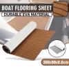 UNKOMN Marine Hardware 300x90cm 6mm EVA Foam Floor Mat for Marine Boat Yacht RV Self Adhesive Foam Teak Deck Sheet Boat Synthetic Foam Floor Mat Carpet (Color : Brown Black) view 3