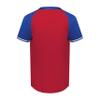 Augusta Sportswear Boy's Cutter+ Henley Jersey Scarlet/Royal M view 2