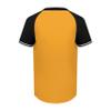 Augusta Sportswear Boy's Cutter+ Henley Jersey Gold/Black S view 3