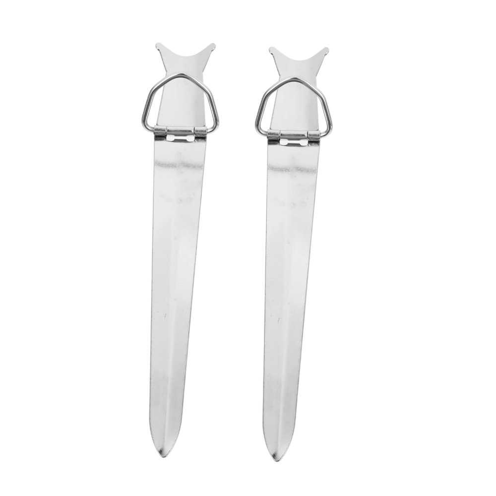 Yardwe 2pcs Stainless Steel Fishing Rod Holder Durable Ground Support for All Fishing Conditions Fits Various Terrain Easy to Use for Outdoor Enthusiasts