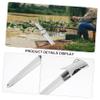 Yardwe 2pcs Stainless Steel Fishing Rod Holder Durable Ground Support for All Fishing Conditions Fits Various Terrain Easy to Use for Outdoor Enthusiasts view 4