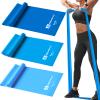 A AZURELIFE Resistance Bands,Professional Long Non-Latex Elastic Stretch Bands,Exercise Bands for Physical Therapy, Yoga, Pilates, Rehab, at-Home or The Gym Workouts, Strength Training view 1