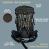 Bear Grylls 65L + 5L Hiking Hydration Backpack, Perfect For Backpacking, Large Pack With Separated Bottom Compartment, Camping, Mountain Biking, Skiing, Snowboarding, For Men and Women - Black view 4