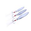 Sosoport 3pcs Seuiqns Fishing Lure Hooks Metal Fishing Bait Hooks High-Gloss Plates for Freshwater Angling view 2