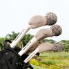 3X Golf Wood Headcovers Golf Head Covers for Golf Clubs Scratchproof Knitted Outdoor Sports Golf Supplies, Khaki view 4