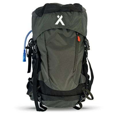 Bear Grylls 45L Hiking Hydration Backpack, Day Pack With 2L Water Bladder, Lightweight and Perfect for Camping, Running, Cycling, Mountain Biking, Skiing, Snowboarding For Men and Women - Black