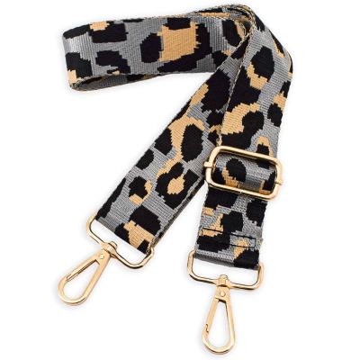 Purse Straps Replacement Crossbody Bag Straps Wide Shoulder Strap Adjustable Replacement Crossbody Straps Leopard Colors for Handbag