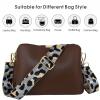 Purse Straps Replacement Crossbody Bag Straps Wide Shoulder Strap Adjustable Replacement Crossbody Straps Leopard Colors for Handbag view 4
