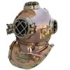 Marine Nautical Store 18" Vintage Solid Brass Copper Finish Scuba Divers Diving Helmet US Navy Mark V view 2