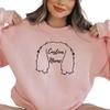 Personalized Dog Name Hoodie, Cavalier King Charles Ears in Pocket, Cavalier King Charles Dog Mom Sweatshirt, S3147 Multiple Colors view 3