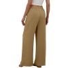 Wide Leg Pants Woman Linen Pants Women Palazzo Beach Vacation Clothes Khaki view 3