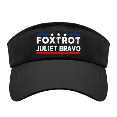 Foxtrot Juliet Bravo Hat Sun Visor Hats for Women Ponytail Hats Stylish Sports Hat